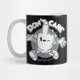 Don't care Quote - Who Cares Happy Finger - Sassy Phrase Mug